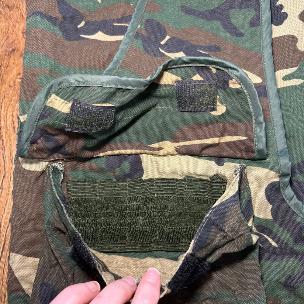 Vintage Game Winner Sportswear Camo Hunting Vest Mens M Shell Loops Woodland - Picture 6 of 10
